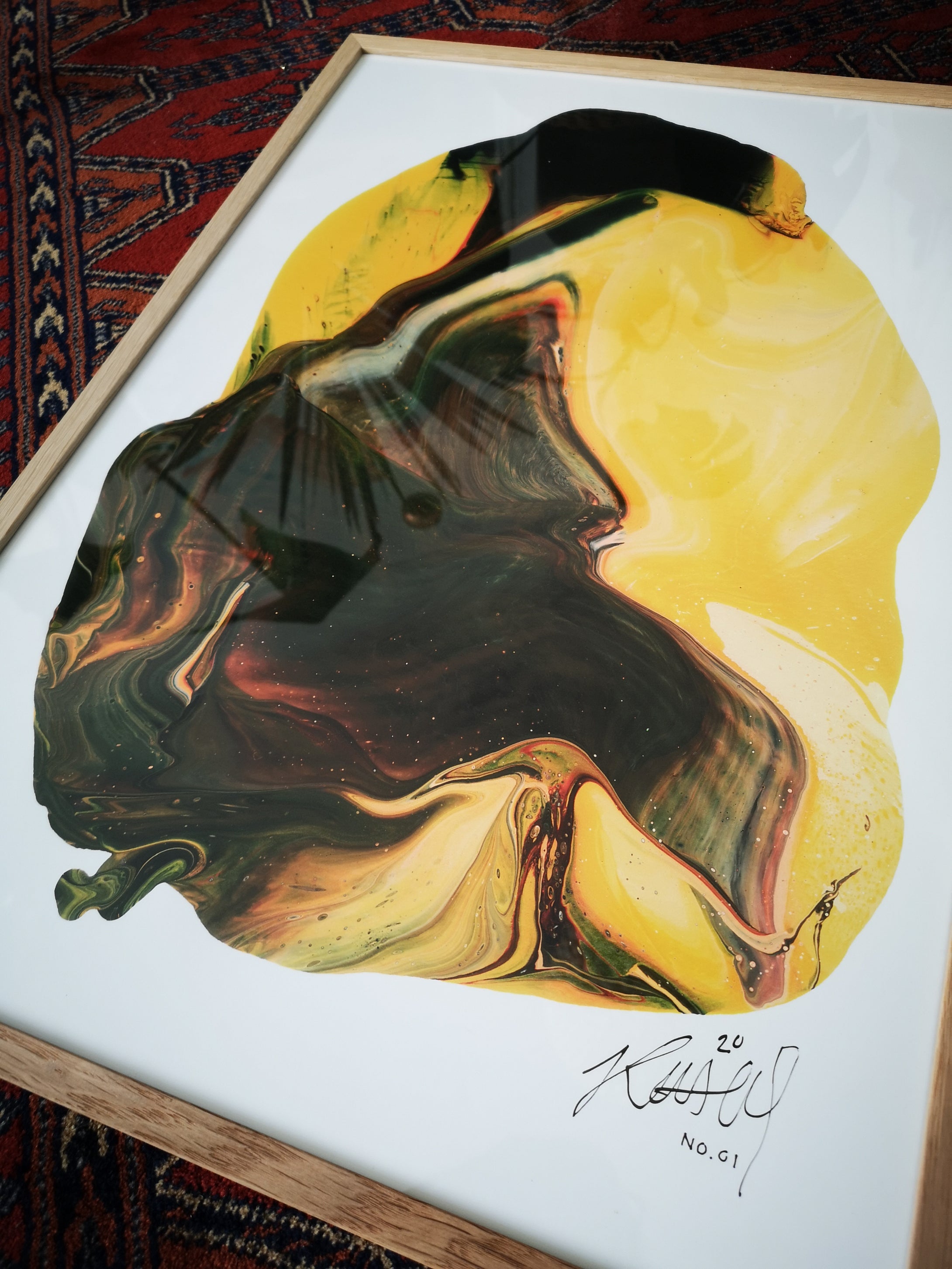KINTSUGI fire stone ~ Kunstprint